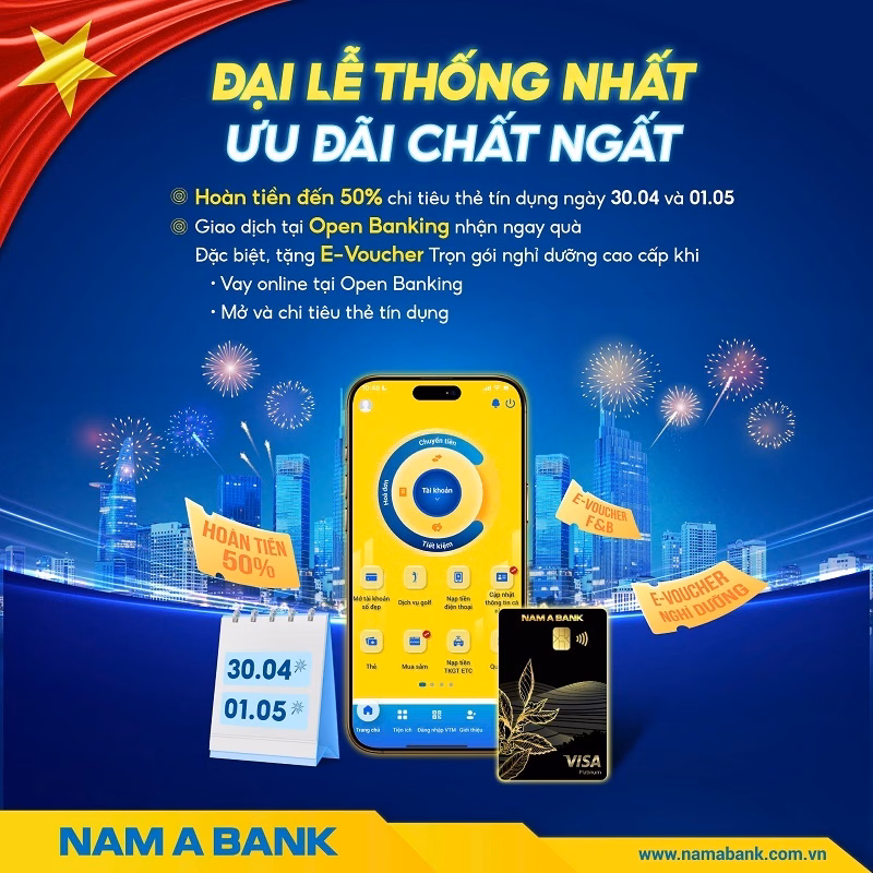 Ưu đãi từ Nam A Bank Ưu đãi từ Nam A Bank
