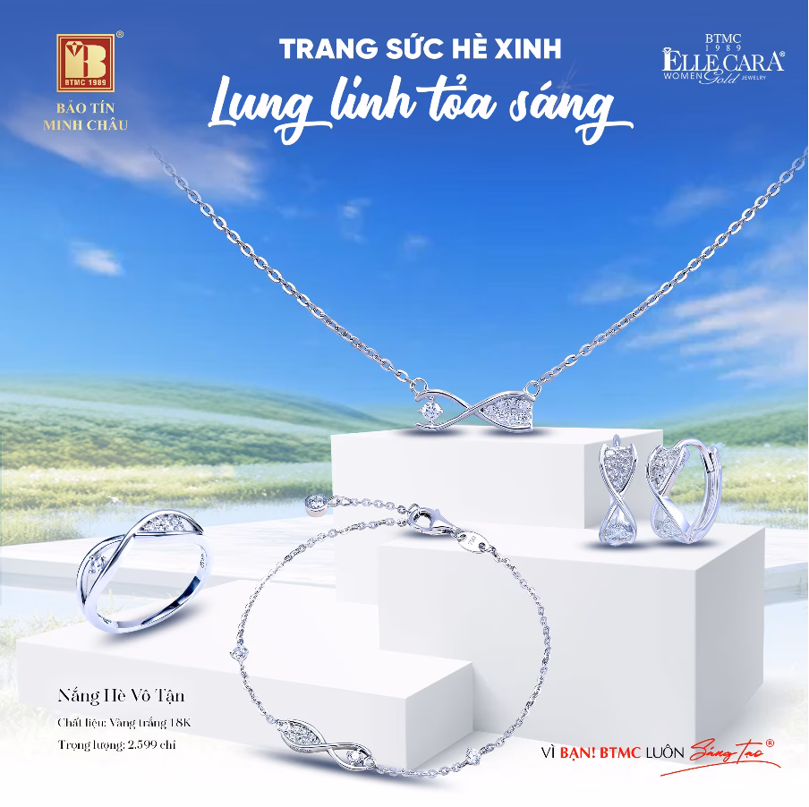 Bảo Tín Minh Châu ra mắt bộ sưu tập trang sức hè 2025 với thiết kế lung linh toả sáng