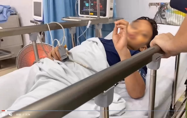 Cháu H.N.M. kể lại sự việc