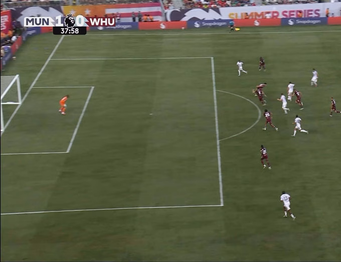 MU đánh bại West Ham 2-1 trong trận giao hữu CLB 2025
