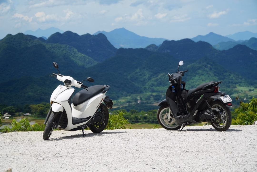 Xe máy điện Việt Nam chinh phục đèo núi dài, phá vỡ quan niệm về quãng đường ngắn Đèo đá Trắng ( Phú Thọ) sau gần 3 giờ di chuyển.