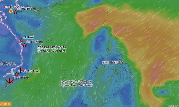 Áp thấp nhiệt đới phía đông Philippines Áp thấp nhiệt đới phía đông Philippines, nguy cơ mạnh lên thành bão