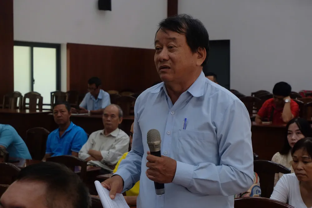 Cử tri Đặng Văn Rành nêu ý kiến