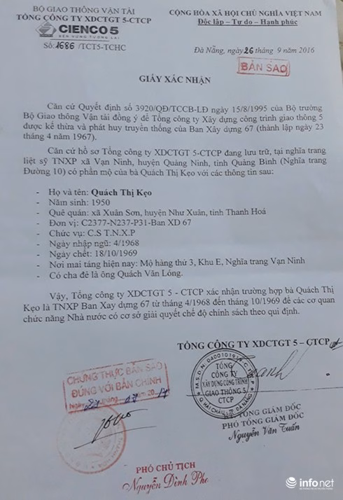 Giấy xác nhận Giấy xác nhận