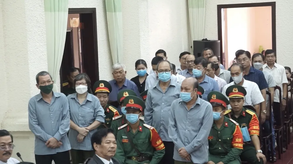 Các bị cáo tại toà Các bị cáo tại toà