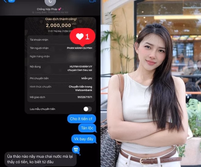 Phan Mạnh Quỳnh và Khánh Vy Số dư tài khoản hiện tại của Phan Mạnh Quỳnh gây choáng