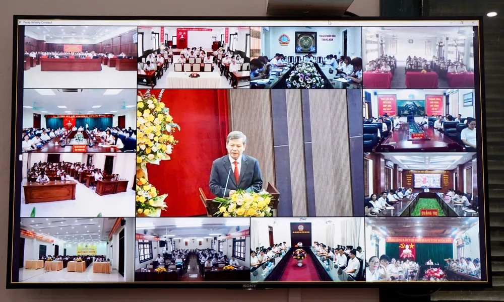 Chánh án TAND Tối cao Lê Minh Trí phát biểu