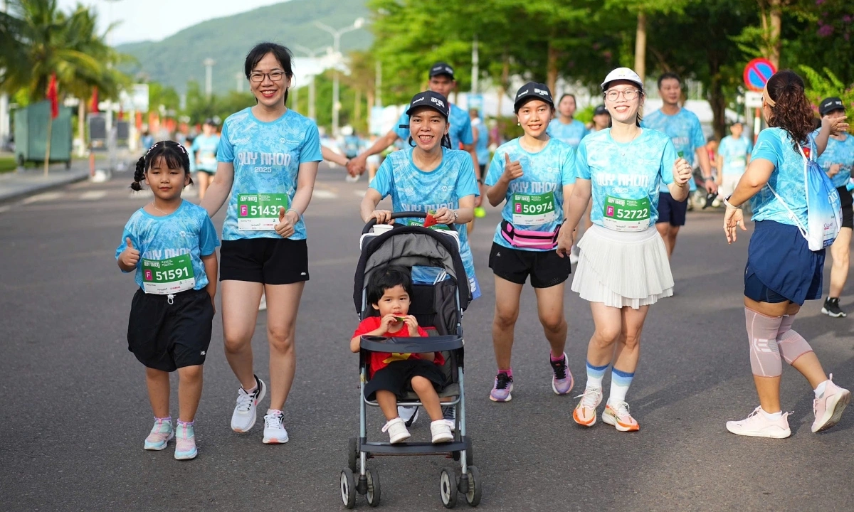 Marathon Quy Nhơn gia đình tham gia marathon quy nhơn