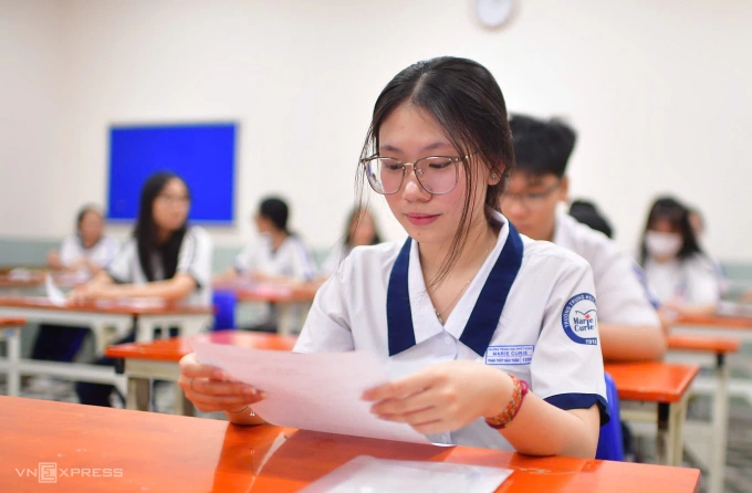 Thí sinh thi tốt nghiệp THPT tại TP HCM Thí sinh thi tốt nghiệp THPT tại TP HCM