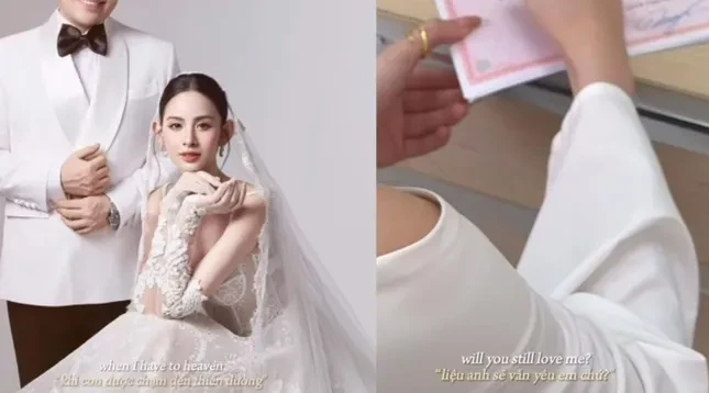 Hương Liên chia sẻ khoảnh khắc ký vào giấy đăng ký kết hôn Hương Liên ký giấy đăng ký kết hôn