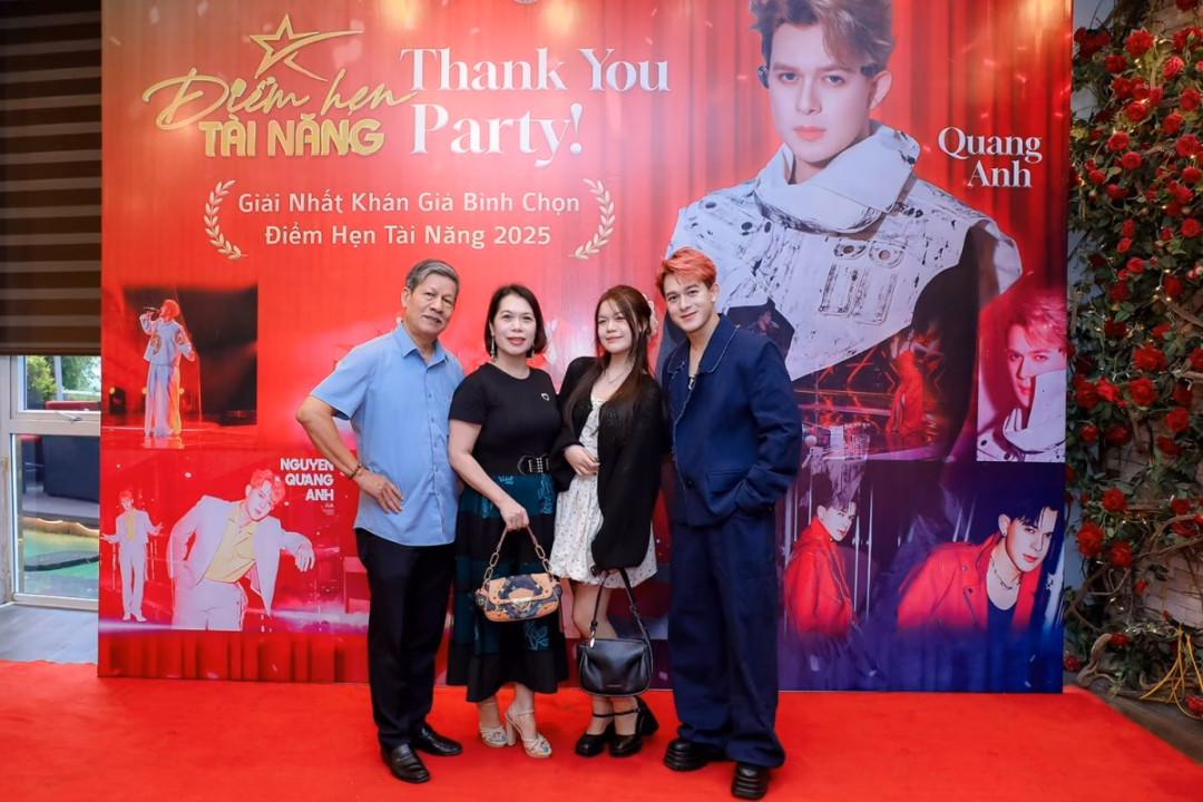 Quang Anh có sự ủng hộ rất lớn từ gia đình Quang Anh có sự ủng hộ rất lớn từ gia đình