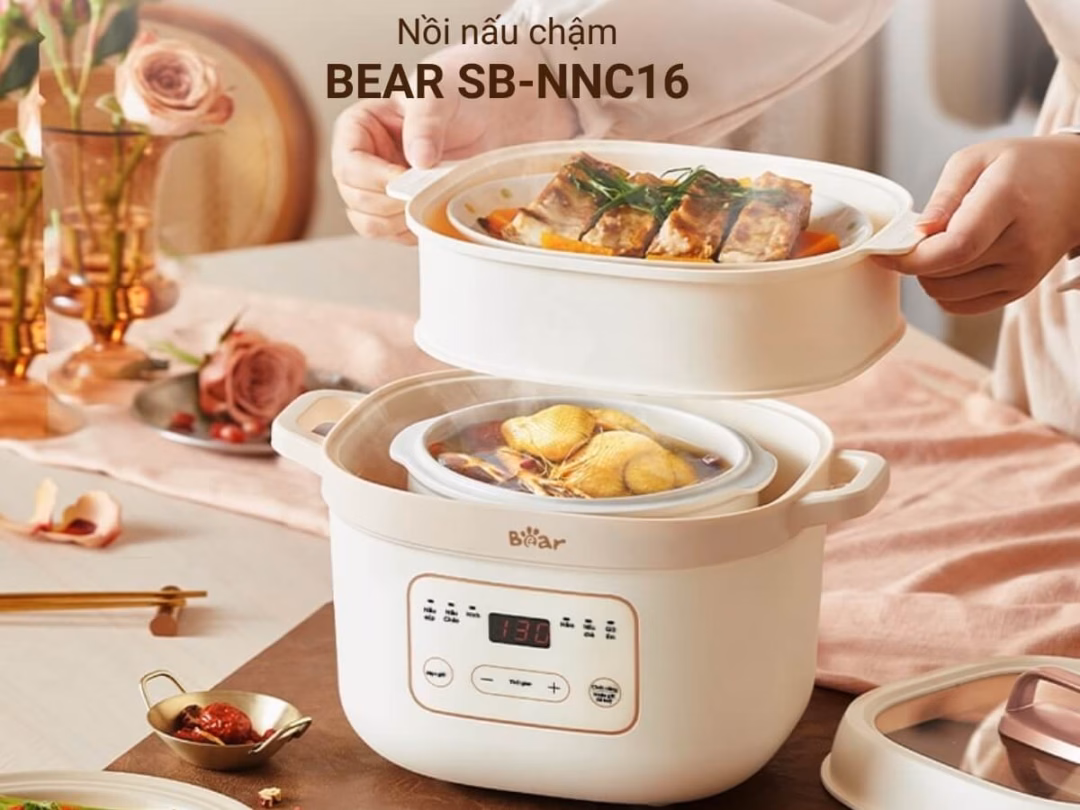 Nồi nấu chậm Bear 1.6L