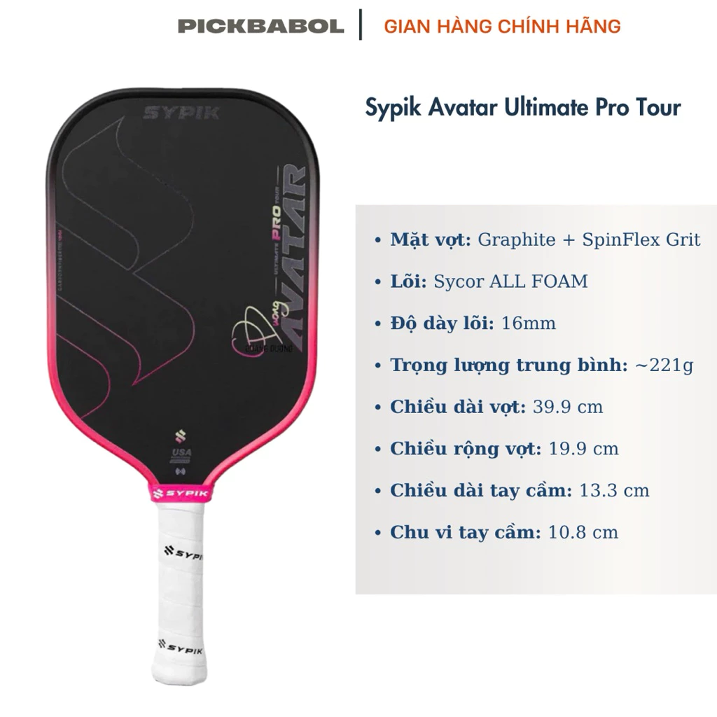 Tại sao vợt Pickleball Sypik Avatar Ultimate Pro Tour lại là lựa chọn thông minh cho cả người chơi mới và chuyên nghiệp?