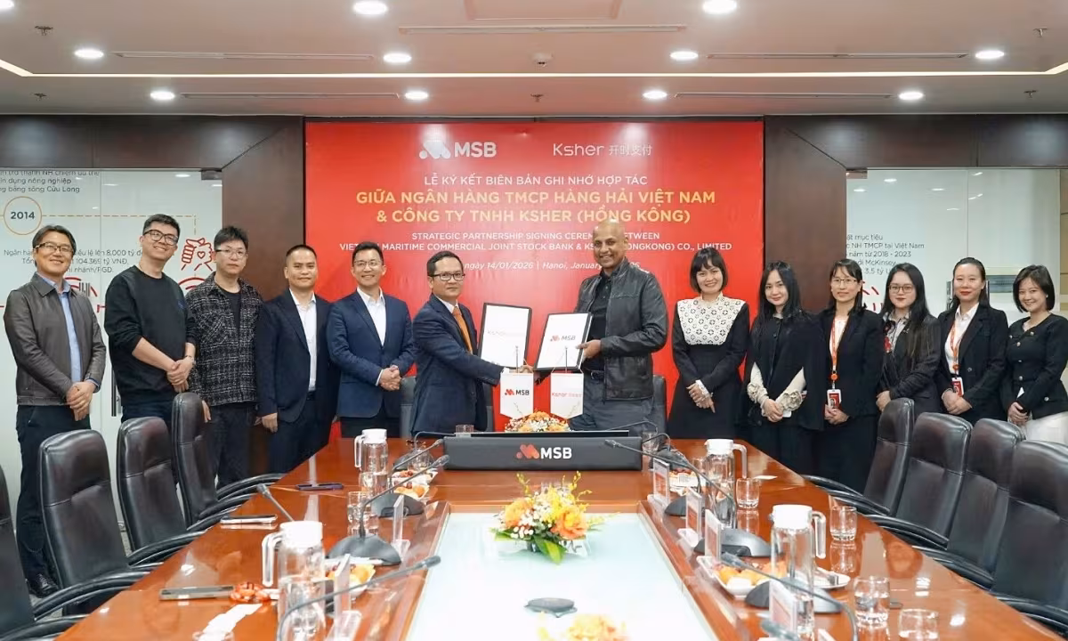 MSB & Ksher đồng hành phát triển giải pháp thanh toán xuyên biên giới cho doanh nghiệp Việt