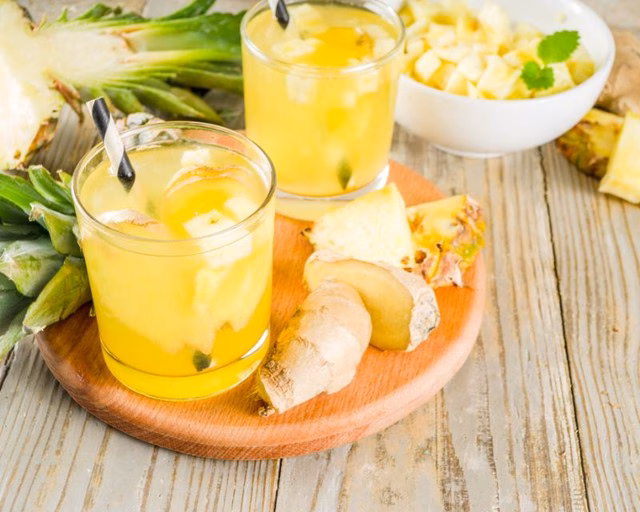 Nước ép dứa và gừng