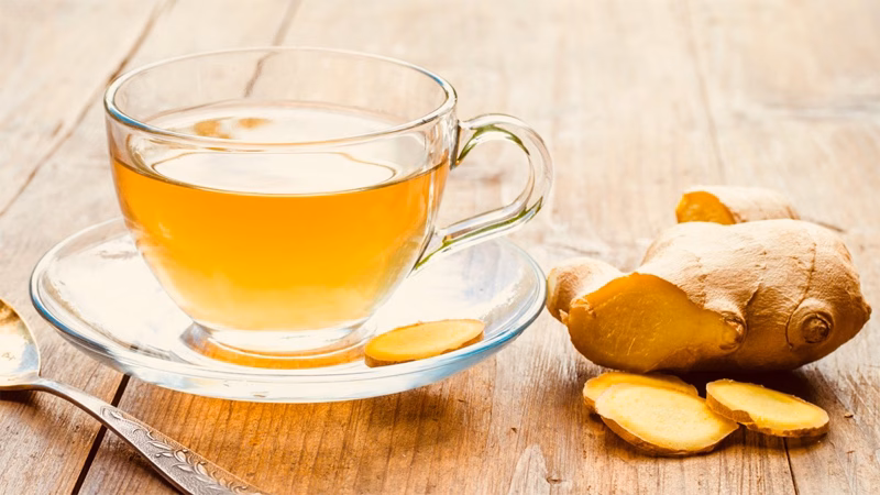 Trà gừng Trà gừng hỗ trợ giảm cân