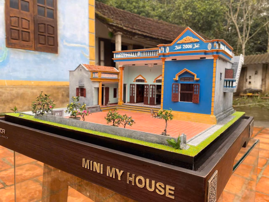 Cậu chàng 22 tuổi lưu giữ văn hoá đô thị qua mô hình vỉa hè Hà Nội Mô hình ngôi nhà ở Thanh Hóa của bố mẹ Cường