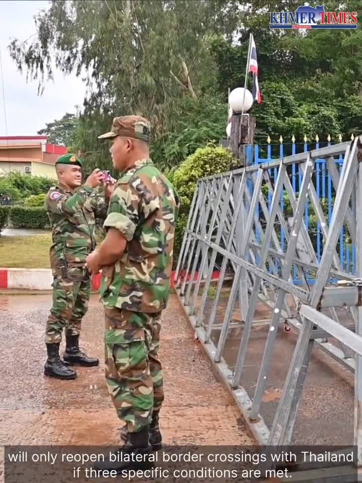 Thủ tướng Hun Manet đặt ra 3 điều kiện cho Thái Lan để mở cửa biên giới - Video: Khmer Times