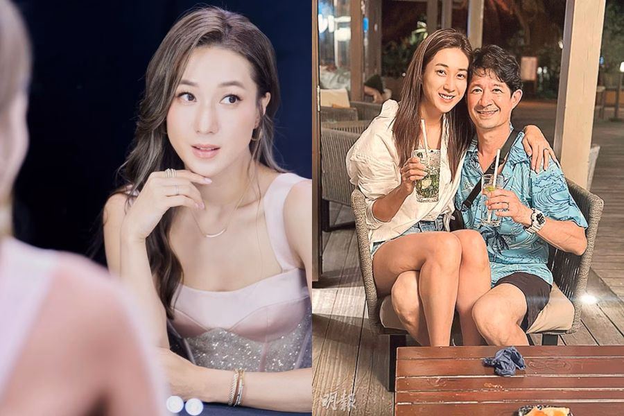 Chung Gia Hân và ông xã.