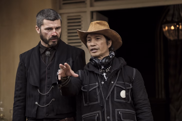 Dustin Nguyễn khi làm diễn viên và đạo diễn loạt phim Warrior - Ảnh: IMDb