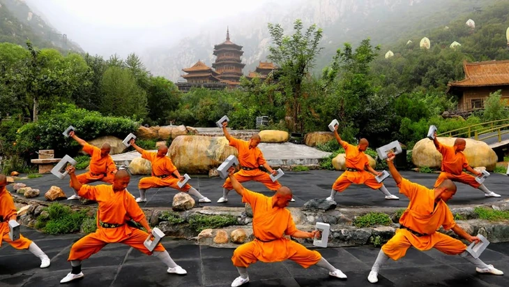 Thiếu Lâm Tự ngày nay đón hàng ngàn du khách mỗi ngày - Ảnh: XN