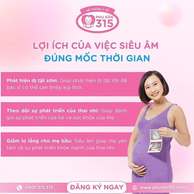 Siêu âm đúng lịch giúp mẹ bầu an tâm Siêu âm đúng lịch giúp mẹ bầu an tâm
