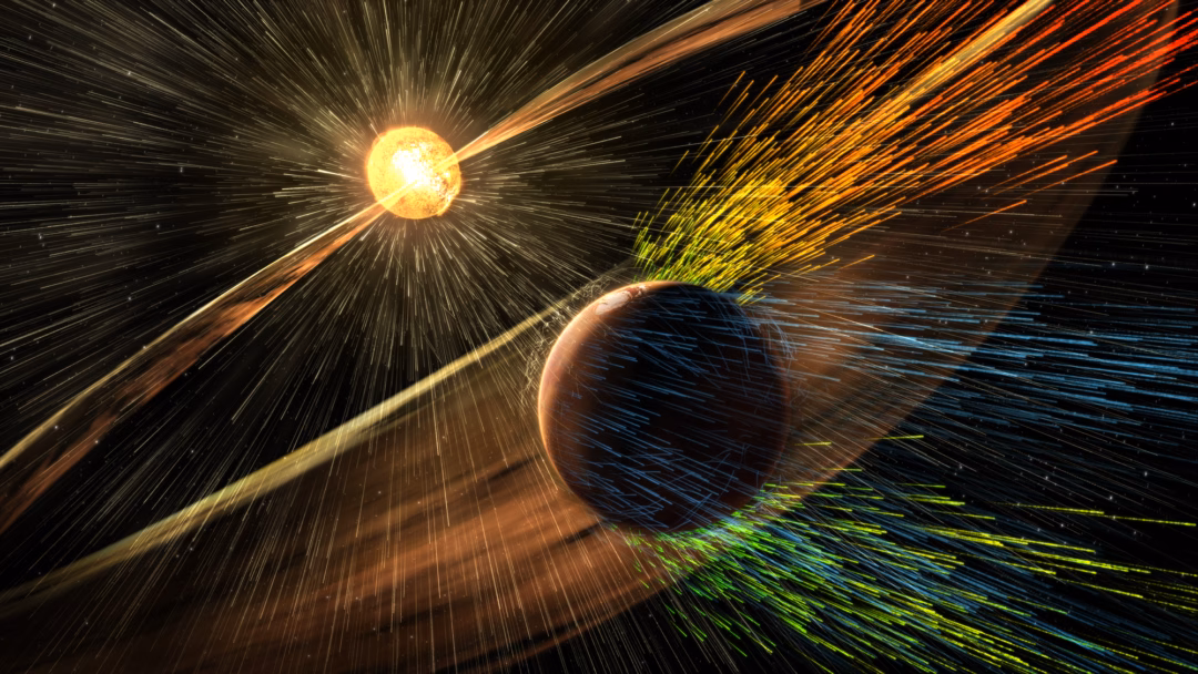 NASA lần đầu chứng kiến tận mắt 'đạn đại bác Mặt Trời' được cho là đã tước đi bầu khí quyển và nước trên sao Hỏa- Ảnh2. NASA lần đầu chứng kiến tận mắt 'đạn đại bác Mặt Trời' được cho là đã tước đi bầu khí quyển và nước trên sao Hỏa- Ảnh2.