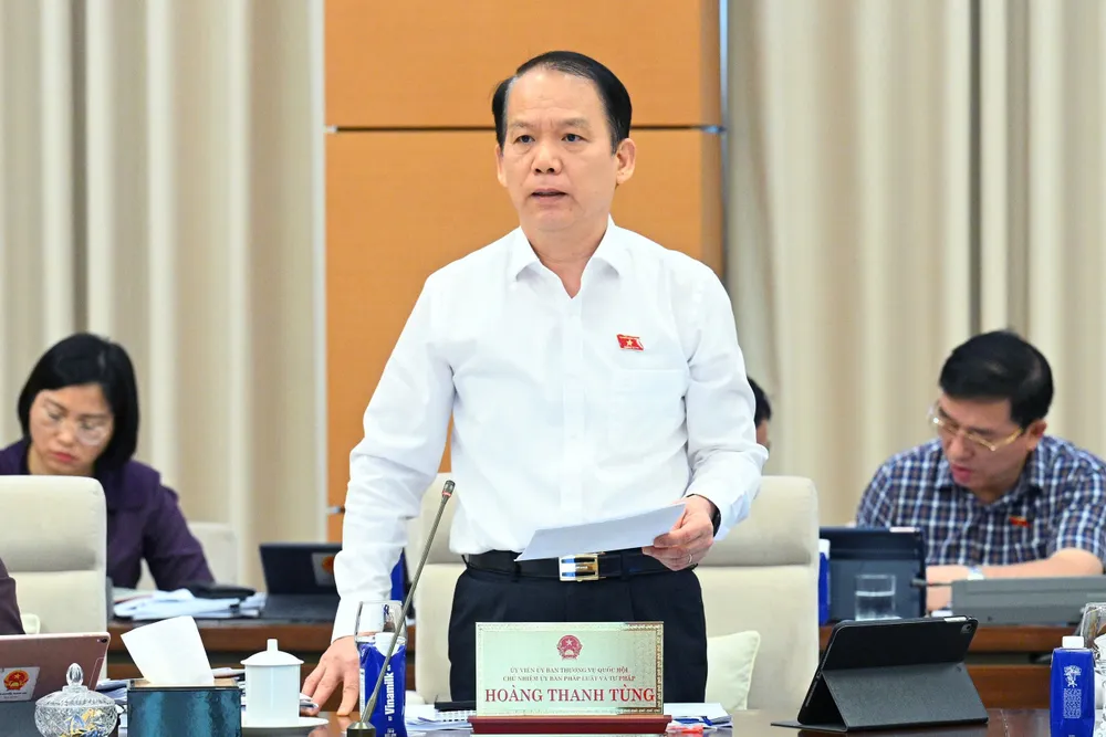 Chủ nhiệm Ủy ban Pháp luật và Tư pháp Hoàng Thanh Tùng