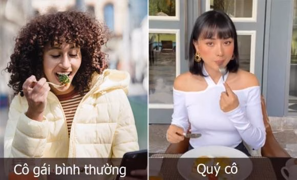 Phụ nữ đẳng cấp khi ăn uống