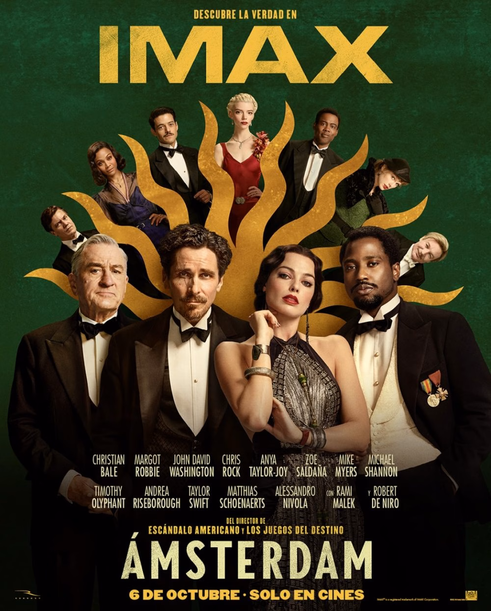 10 bộ phim hấp dẫn có sự tham gia của Christian Bale Amsterdam: Vụ án mạng kỳ bí – Amsterdam (2022)