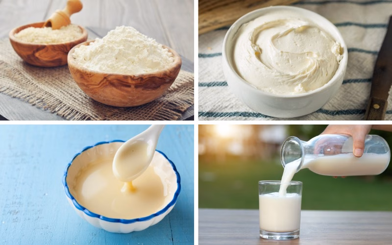 Chuẩn bị nguyên liệu Chuẩn bị nguyên liệu để thực hiện cách làm bánh mochi nhân kem tươi