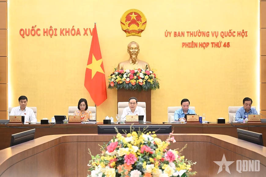 Chủ tịch Quốc hội Trần Thanh Mẫn phát biểu thảo luận tại phiên họp Đề xuất thành lập Quỹ thúc đẩy sử dụng năng lượng tiết kiệm và hiệu quả