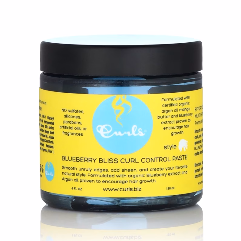Sản phẩm kiểm soát tóc mái giúp tạo kiểu mượt mà và khỏe mạnh Blueberry Bliss Curl Control Paste