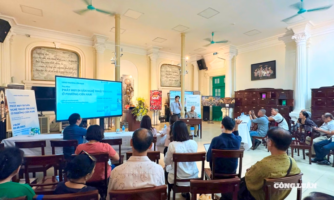Hoạ sĩ, giám tuyển Nguyễn Thế Sơn (giảng viên của Trường Khoa học liên ngành và Nghệ thuật, Đại học Quốc gia Hà Nội) cho rằng, các yếu tố nghệ thuật thị giác hiện hữu trong không gian phường Cửa Nam đang bị lãng quên hoặc chưa được khai thác đúng mức...
