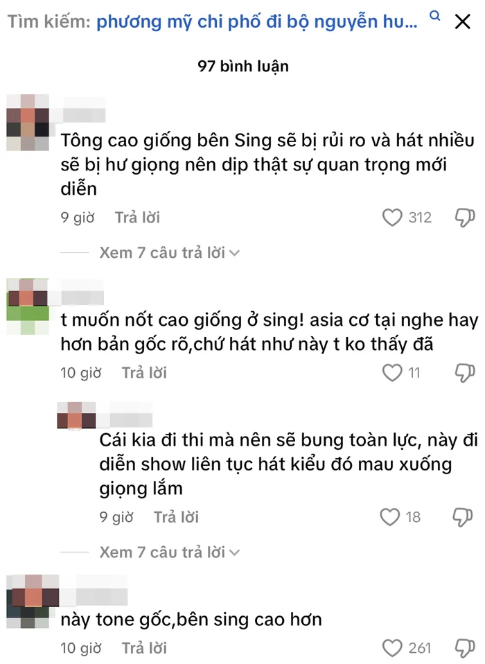 Giọng hát Phương Mỹ Chi xuống cấp sau ồn ào mạng xã hội Nhiều tranh cãi nổ ra sau phần trình diễn của Phương Mỹ Chi tối 2/8. (Ảnh chụp màn hình)