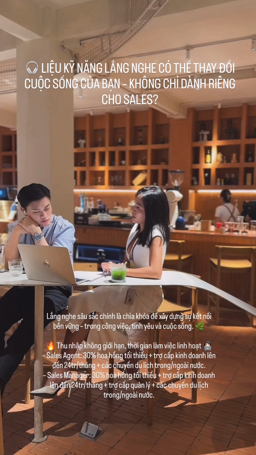 🎧 LIỆU KỸ NĂNG LẮNG NGHE CÓ THỂ THAY ĐỔI CUỘC SỐNG CỦA BẠN - KHÔNG CHỈ DÀNH RIÊNG CHO SALES? 12 năm làm sales đã thay đổi mình như thế nào! Người ta thường nghĩ: nói hay, thuyết phục giỏi mới quan trọng. Nhưng mình nhận ra: lắng nghe mới là kỹ năng tạo nên sự khác biệt - trong công việc lẫn cuộc sống. ✨ Lắng nghe đồng nghiệp: gắn kết team, giải quyết xung đột, đặt mình vào vị trí người khác. ✨ Lắng nghe gia đình: hiểu không chỉ lời nói, mà cả cảm xúc thường bị bỏ lỡ giữa áp lực thường ngày. ✨ Lắng nghe chính mình: nhận ra điều thực sự quan trọng, để yêu thương mình trước khi yêu thương người khác. Hiểu lời từ chối ẩn sau sự lịch sự - “Để tôi suy nghĩ thêm” thường là “không”. Phân biệt lời xã giao với lời thật, để tránh kỳ vọng rồi thất vọng. Nghe cả điều không lời - ánh mắt, nụ cười gượng, sự im lặng. Xem ai là người nói - cùng một câu nhưng sắc thái sẽ khác nếu từ sếp, bạn thân hay người yêu. Nghe bằng trái tim - đằng sau câu “không sao đâu” đôi khi là cả một nỗi buồn chưa kịp nói. 👉 Nghe không phải để đáp lại, mà để thấu hiểu. Khi thực sự lắng nghe, bạn không chỉ trở thành một sales giỏi hơn, mà còn là một đồng nghiệp, một người bạn, một người đáng tin cậy hơn trong mắt những người thân yêu. 💡 Lắng nghe sâu sắc chính là chìa khóa để xây dựng sự kết nối bền vững - trong công việc, tình yêu và cuộc sống. 🌿 🌟 Và với mình, quan trọng nhất vẫn là chọn người đồng hành! Nếu bạn đang tìm kiếm một lộ trình phát triển rõ ràng cùng sự đồng hành trực tiếp từ các anh chị Senior Manager giàu kinh nghiệm - không chỉ giỏi chuyên môn mà còn có khả năng hoạch định chiến lược, điều hành đội nhóm - thì AIA Prime chính là nơi bạn thuộc về. 🔥 Thu nhập không giới hạn: - Sales Agent: 30% hoa hồng tối thiểu + trợ cấp kinh doanh lên đến 24tr/tháng + các chuyến du lịch trong/ngoài nước. - Sales Manager: 30% hoa hồng tối thiểu + trợ cấp kinh doanh lên đến 24tr/tháng + trợ cấp quản lý + các chuyến du lịch trong/ngoài nước. 💼 CV gửi về: 📩 doandoanntk@gmail.com 🤍 Và hãy nhớ, thu nhập & thời gian linh hoạt chỉ thực sự trọn vẹn khi bạn chọn đúng người đồng hành. Welcome to my team! 👩🏻‍💻 #doandoanvibes #challenge #leadership #growthmindset #developyourself