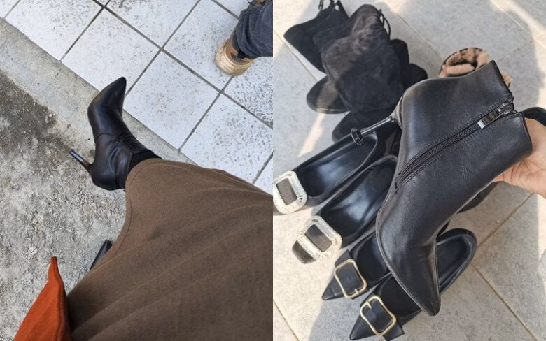 Bốt gót nhọn Bốt gót nhọn gây đau chân trong mùa đông