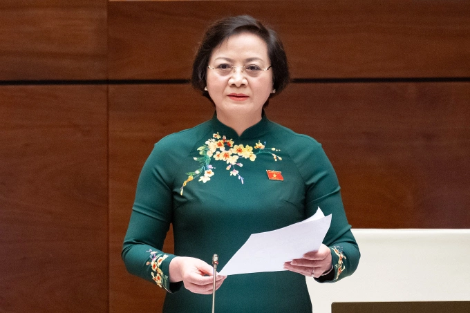 Bộ trưởng Nội vụ Phạm Thị Thanh Trà phát biểu Bộ trưởng Nội vụ Phạm Thị Thanh Trà phát biểu