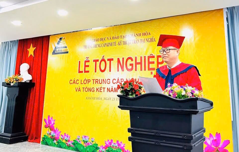 Phát triển mô hình trường phổ thông kỹ thuật: Nhu cầu cấp thiết với định hướng nghề nghiệp cho học sinh Thạc sĩ Hoàng Ngọc Dũng - Hiệu trưởng Trường Trung cấp Kinh tế – Kỹ thuật Trần Đại Nghĩa (tỉnh Khánh Hòa). Ảnh: NVCC.
