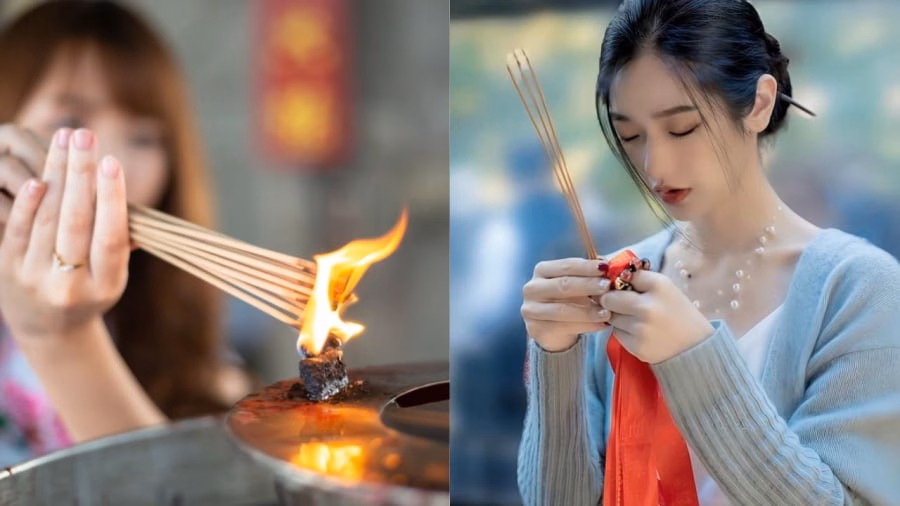 3. Không can thiệp vào nhân duyên của người khác Cảnh thắp hương, lời khấn không nên yêu cầu thay đổi số mệnh