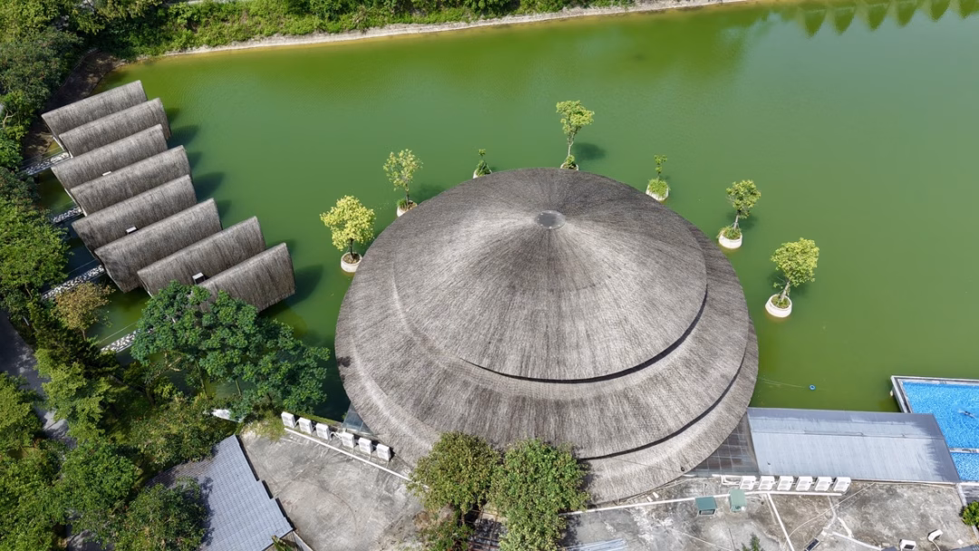 Công trình bằng tre độc đáo ở Ninh Bình