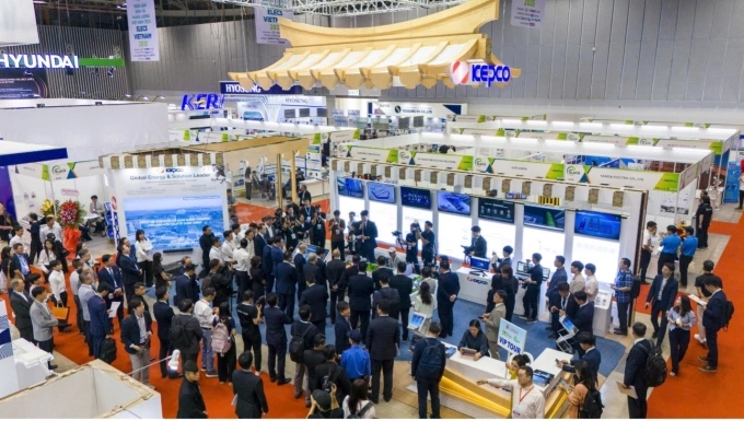 Gian hàng KEPCO tại triển lãm Elecs Vietnam 2025 tổ chức tại SECC, TP HCM. Ảnh: