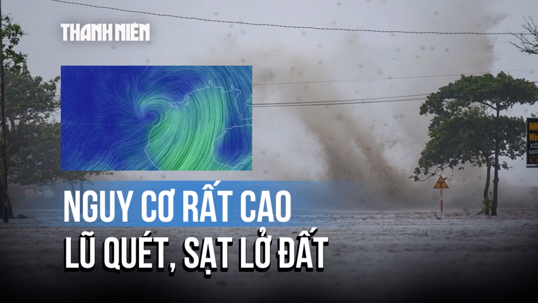 Bão số 3 (Wipha): Nguy cơ lũ quét, sạt lở đất tại Thanh Hóa, Nghệ An