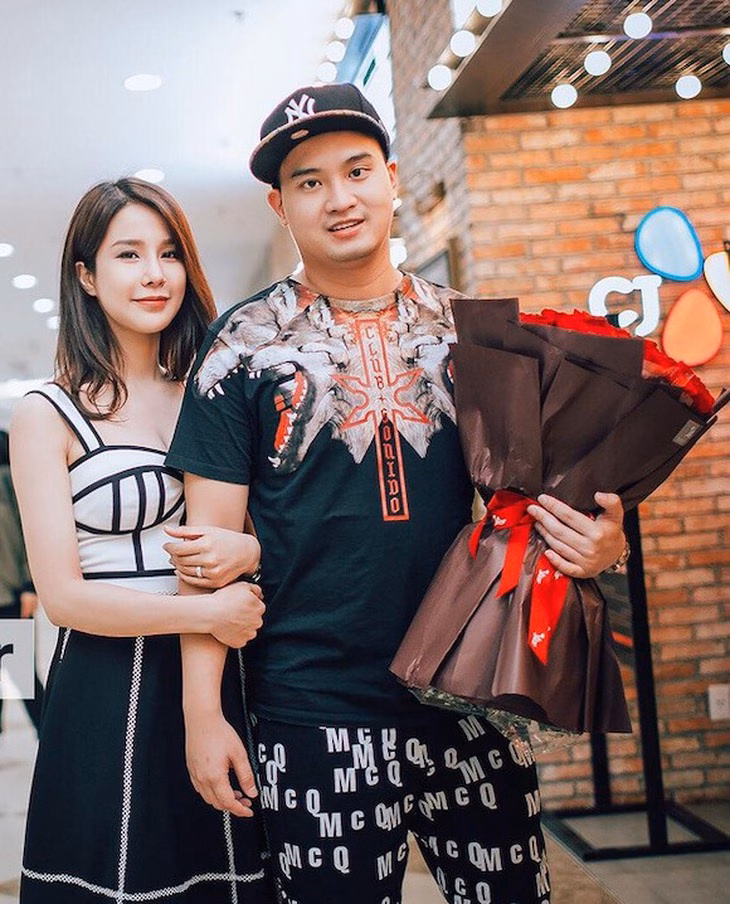 Diệp Lâm Anh và chồng cũ.
