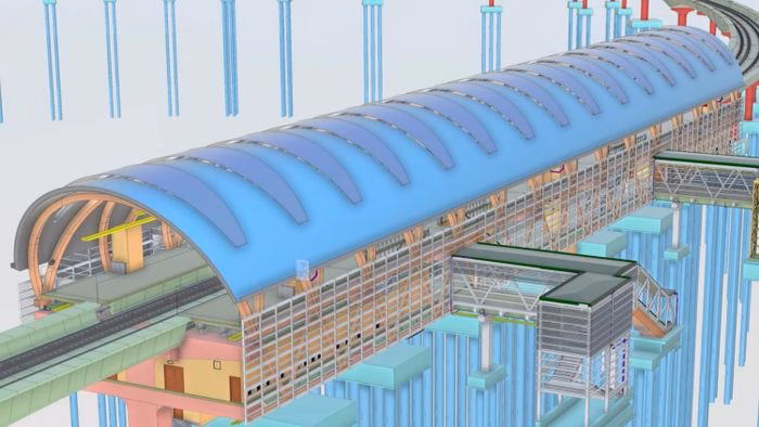 M&ocirc; h&igrave;nh BIM‑GIS cho Metro số 2