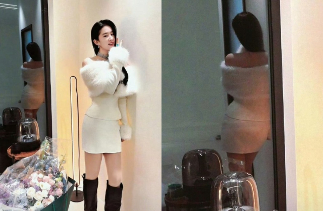 Lưu Diệc Phi dính scandal Photoshop và thái độ kém Tuy nhiên, chiếc gương "phản chủ" phía sau đã vạch trần lối sống ảo của Lưu Diệc Phi. Hình ảnh thực qua gương cho thấy, cô không hề có vóc eo con kiến, dáng người nhỏ nhắn như ảnh đăng tải trên mạng