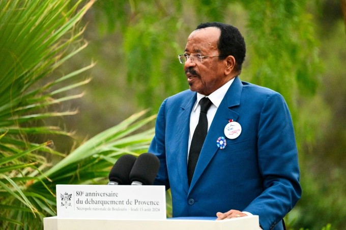 Tổng thống 92 tuổi của Cameroon quyết tranh cử lần thứ 8 Tổng thống Cameroon Paul Biya tại sự kiện ở Pháp, tháng 8/2024. Ảnh: