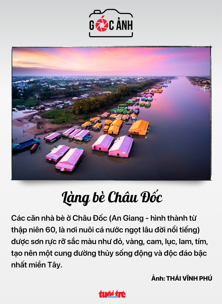 Làng bè Châu Đốc - Ảnh: THÁI VĨNH PHÚ