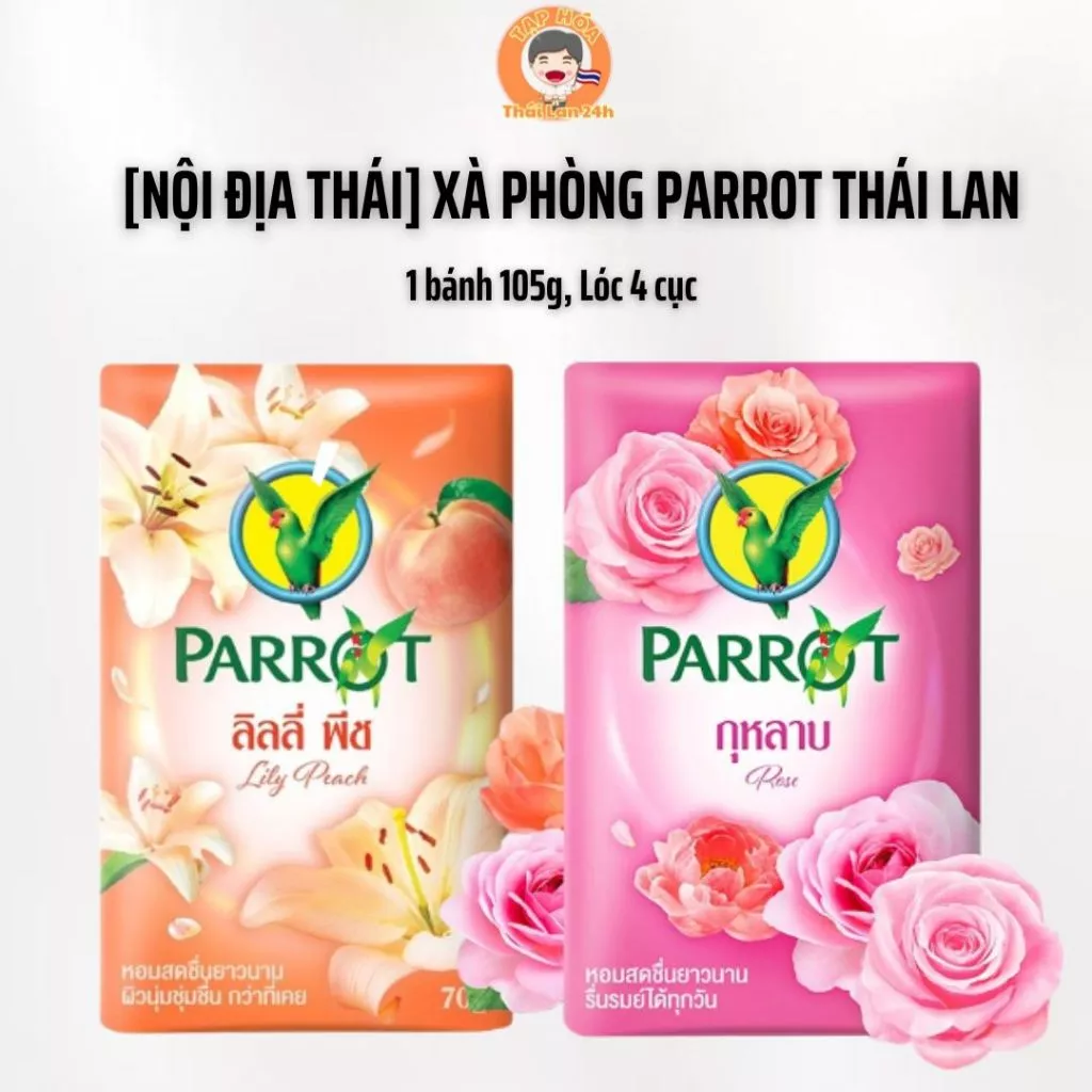 Cách Tắm Đơn Giản Để Loại Bỏ Hết Bụi Bẩn Và Mùi Hôi Trên Da Bằng Xà Phòng Vẹt Parrot Thái