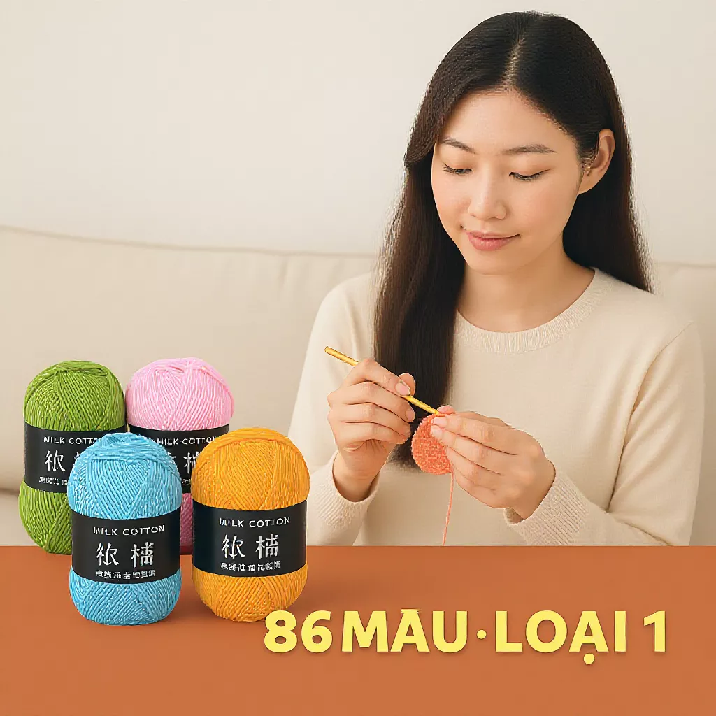 Tôi đã từng lãng phí tiền mua len đan vì không biết điều này về len milk cotton 50g Hodushop